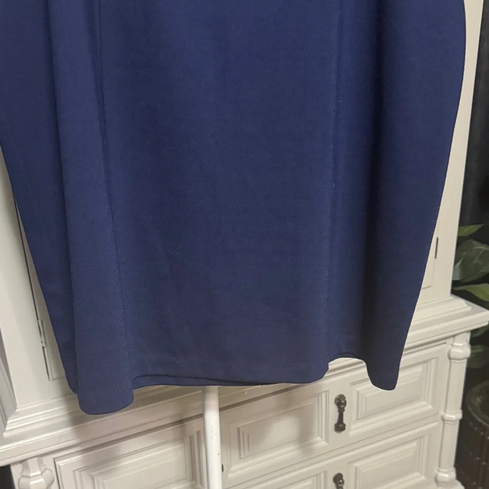 Navy Blue Skirt with Gold Accents by George Size 1X/ 16W - Picture 4 of 9
